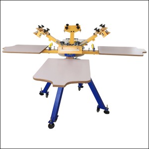 4 Color Screen Printing Press